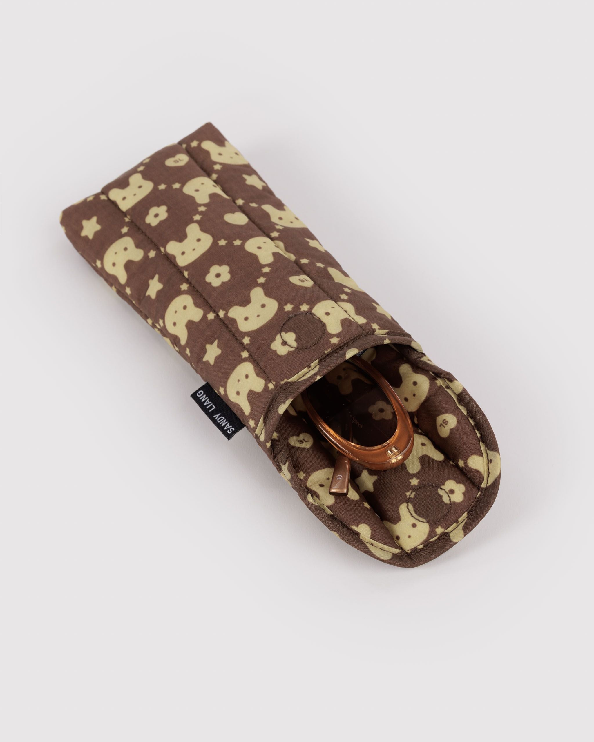 Puffy Glasses Sleeve in Bunny - Soft Protective Storage