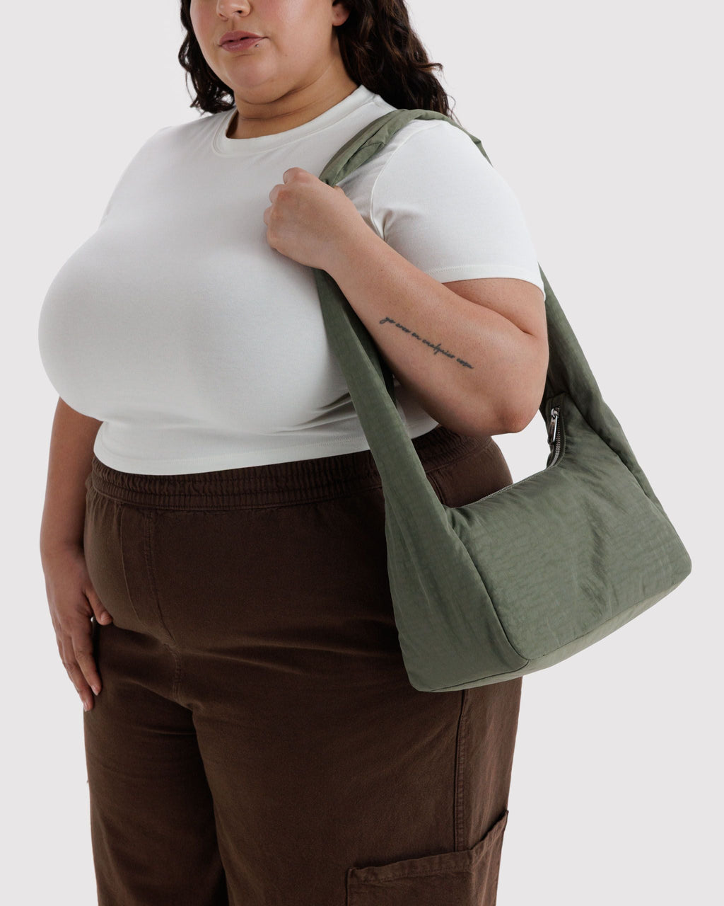 Nylon Meringue Bag in Caper - Hands Free Everyday Carry