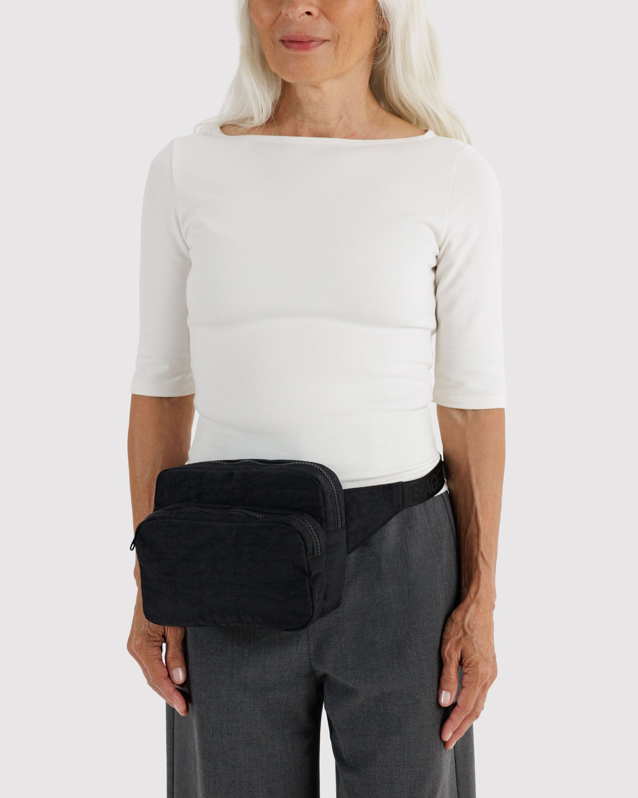 Fanny Pack in Black - Compact Hands Free Carry
