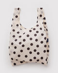Standard Baggu - Cream and Black Polka Dot