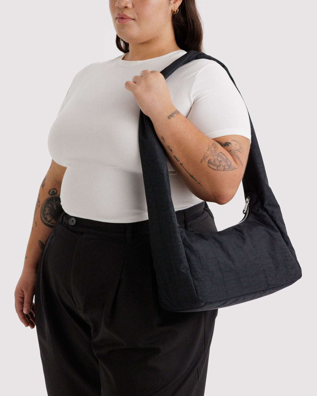 Nylon Meringue Bag in Black - Hands Free Everyday Carry
