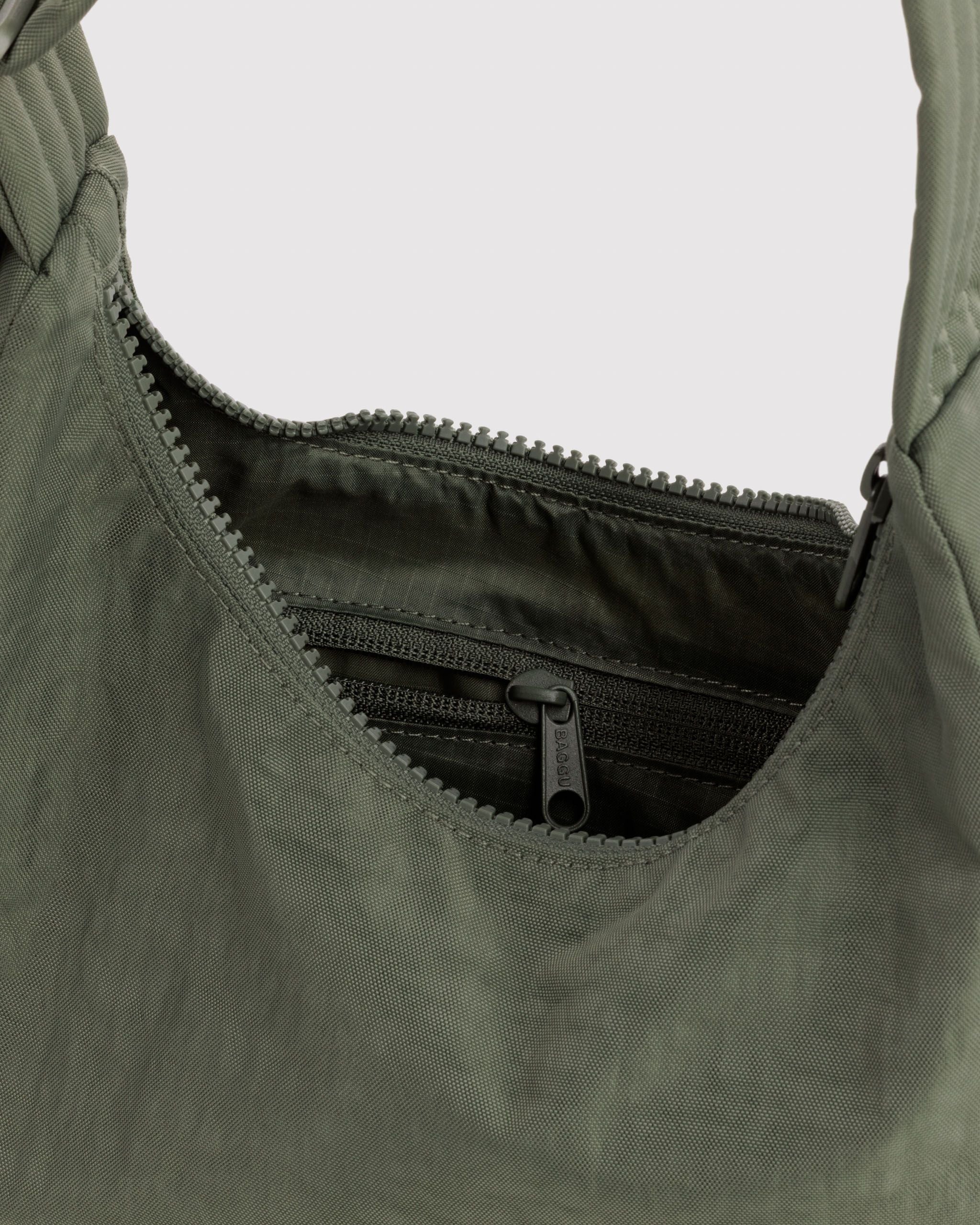 Mini Nylon Shoulder Bag in Caper - Hands Free Everyday Carry