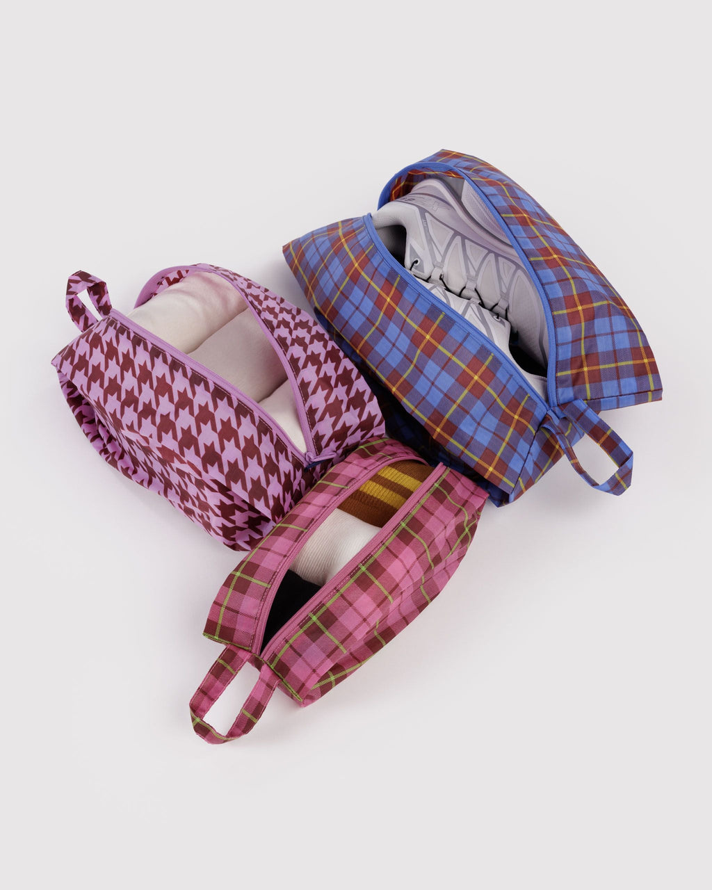 3D Zip Set in Check Mix - Easy Packing and Storage