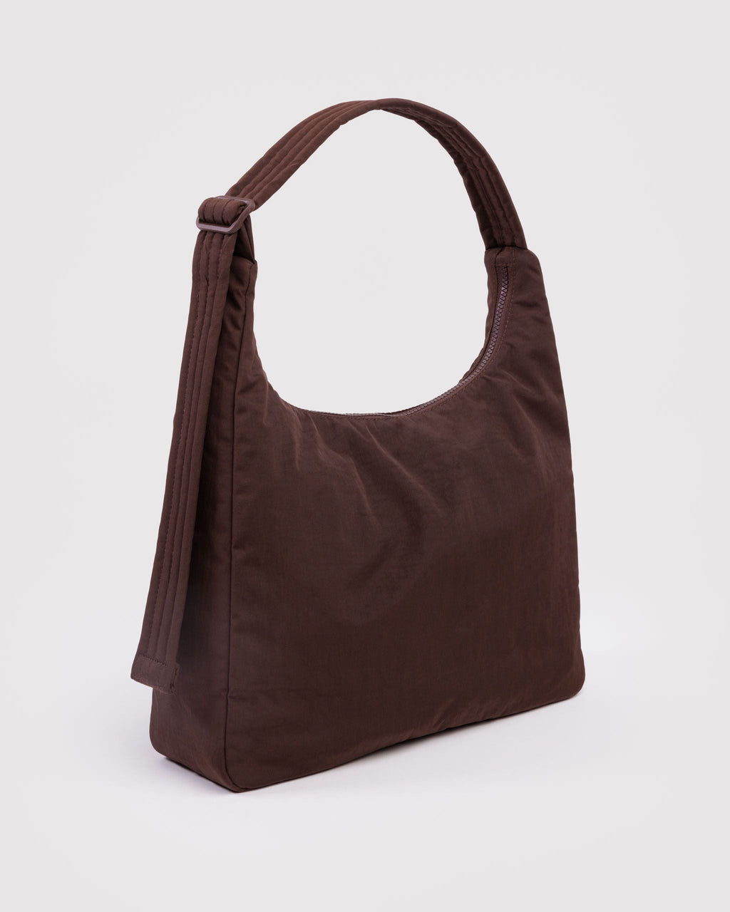 Nylon Shoulder Bag in Coffee - Hands Free Everyday Carry
