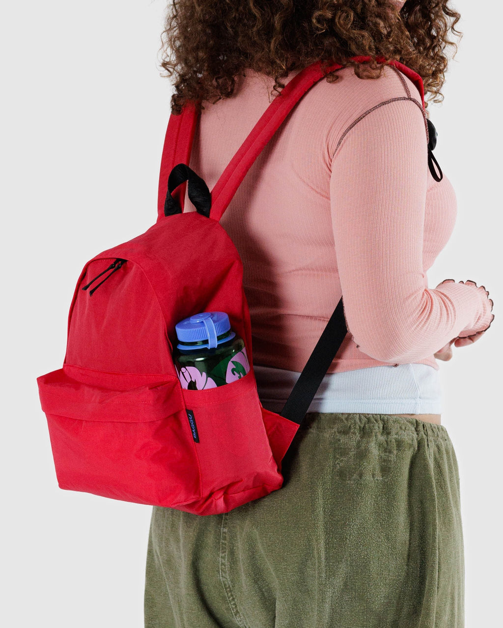 Medium Nylon Backpack in Candy Apple - Comfortable Daily Carry