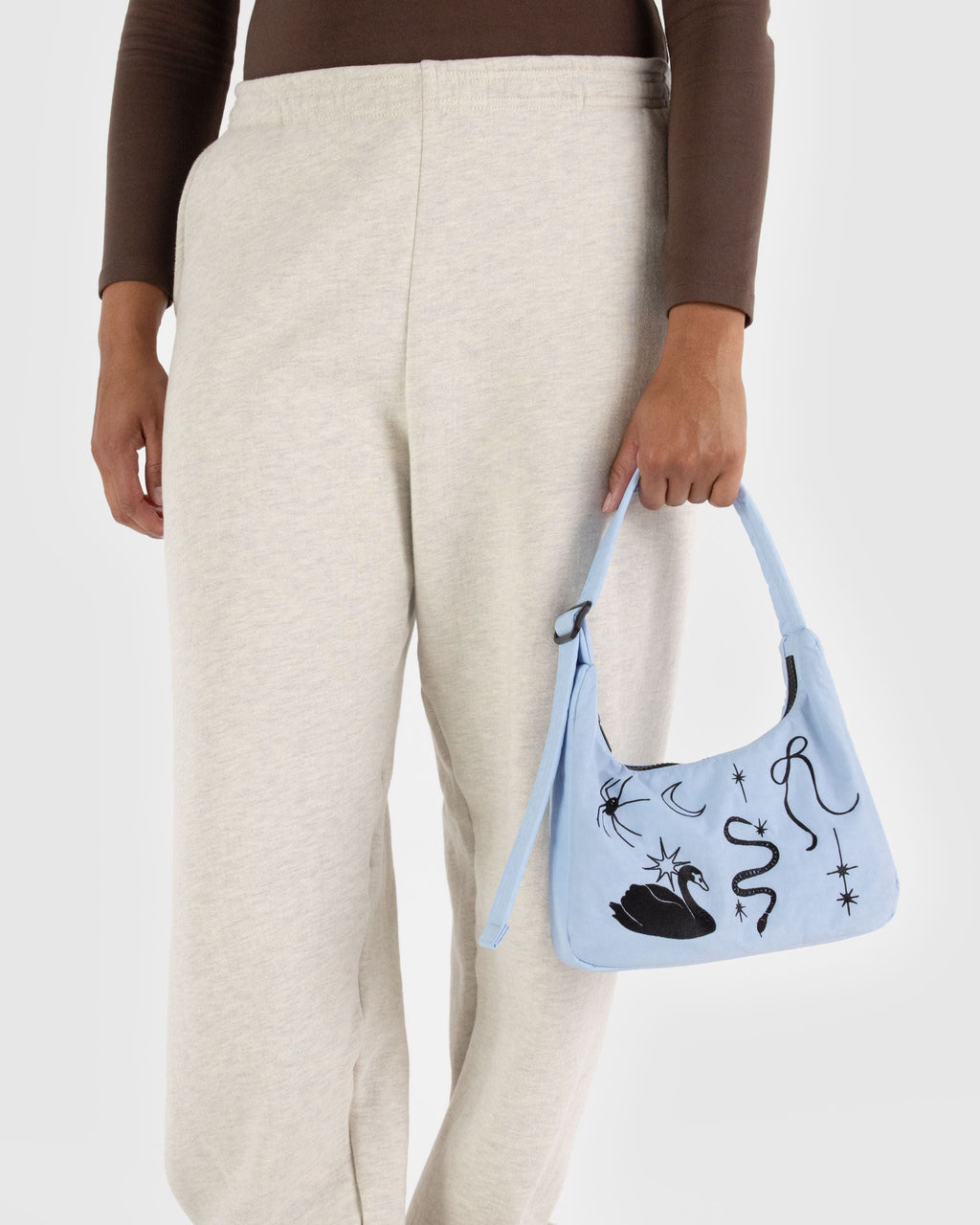 Mini Nylon Shoulder Bag - Sale in Embroidered Ballet Icons
