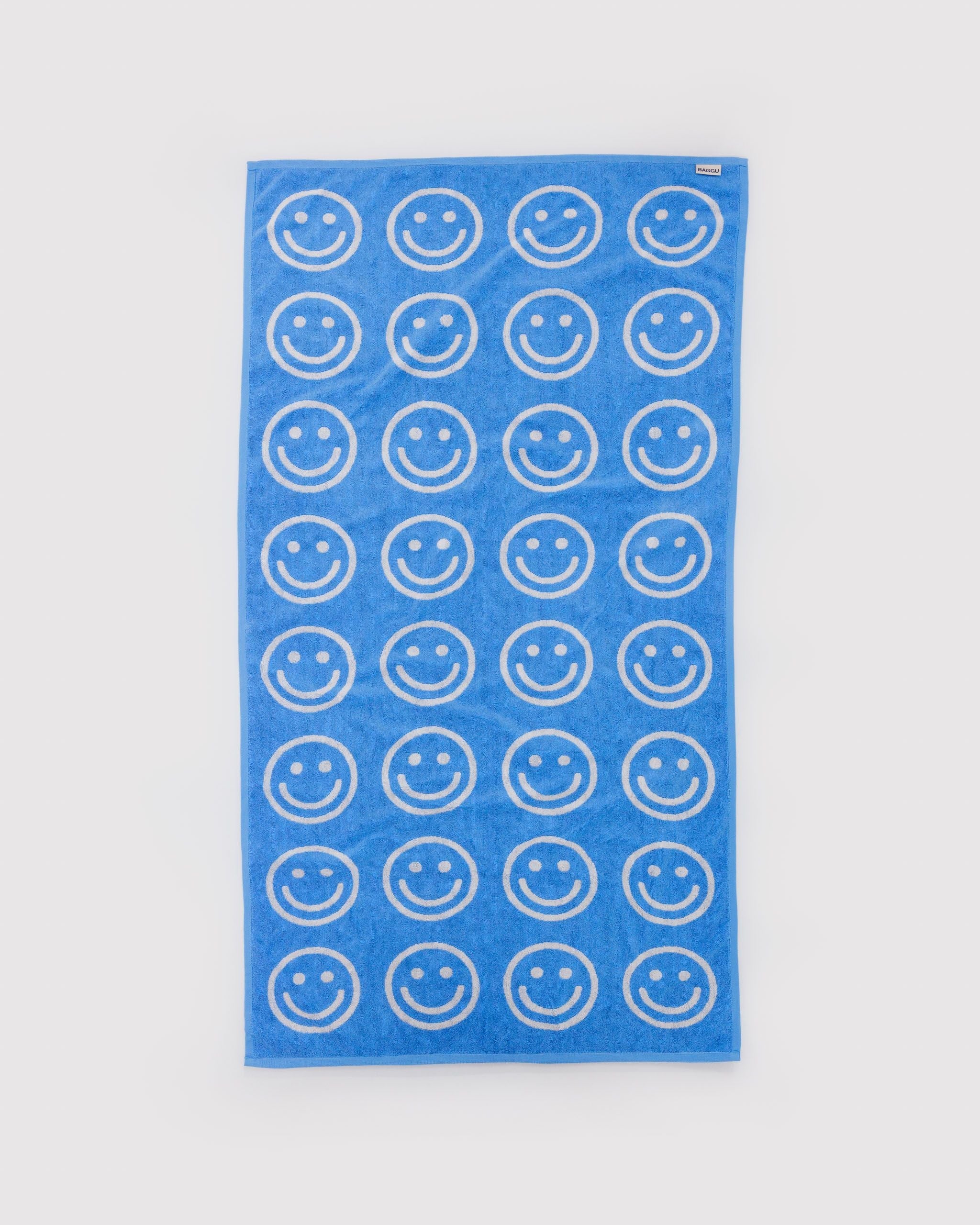 Bath Towel in Sky Blue Happy - Soft Everyday Essential