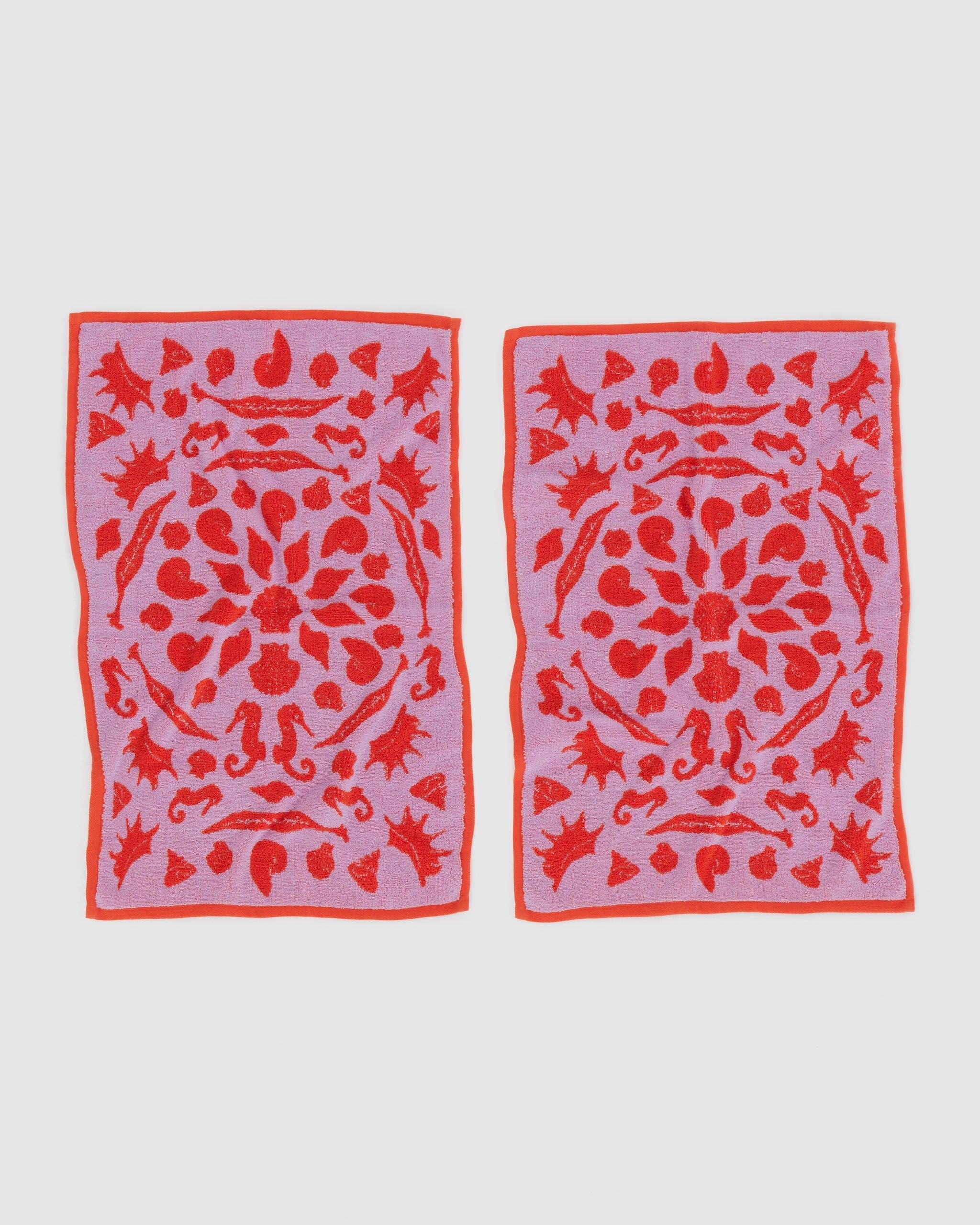 Hand Towel Set of 2 - Sea Shells