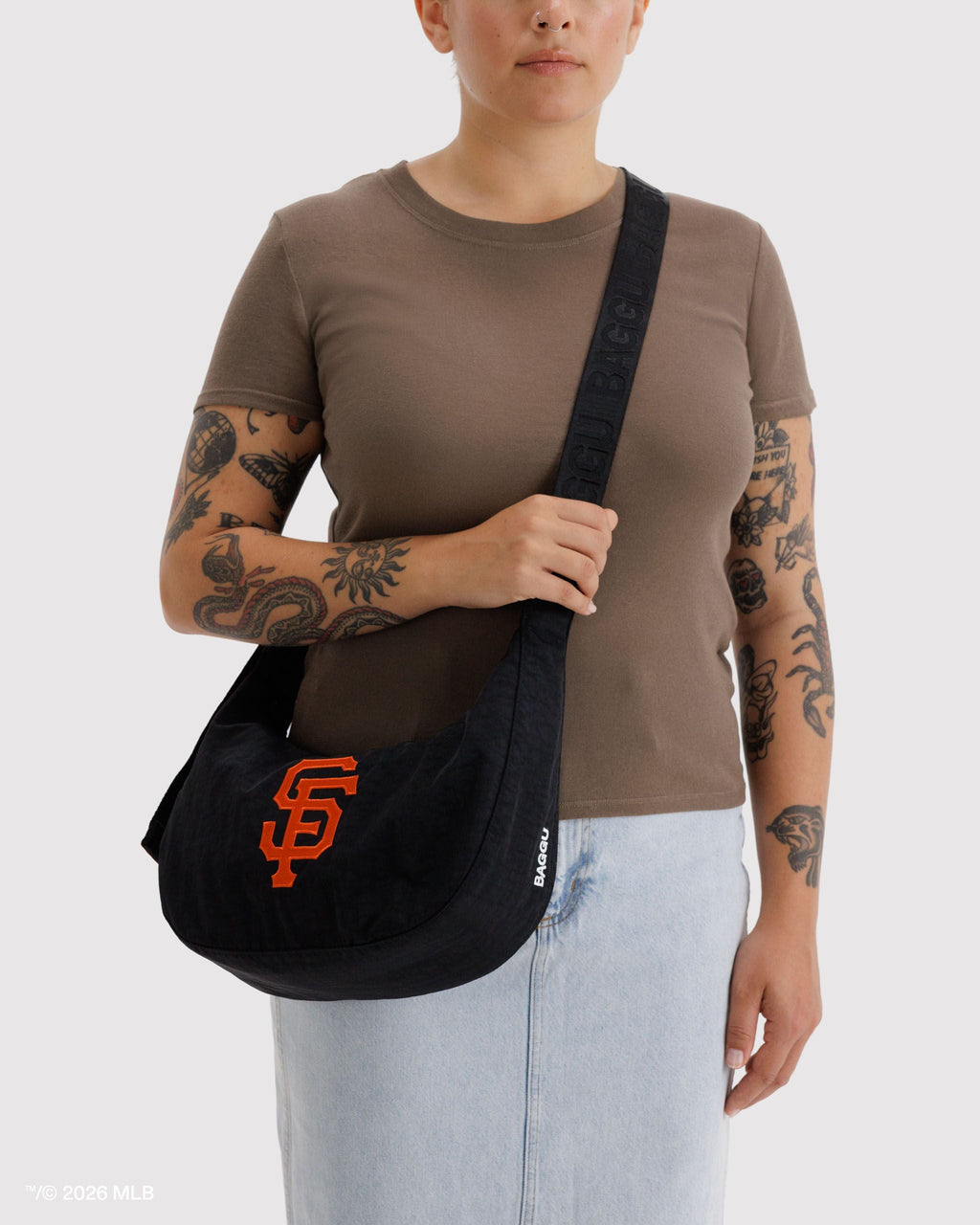 Medium Nylon Crescent Bag in San Francisco GiantsTM