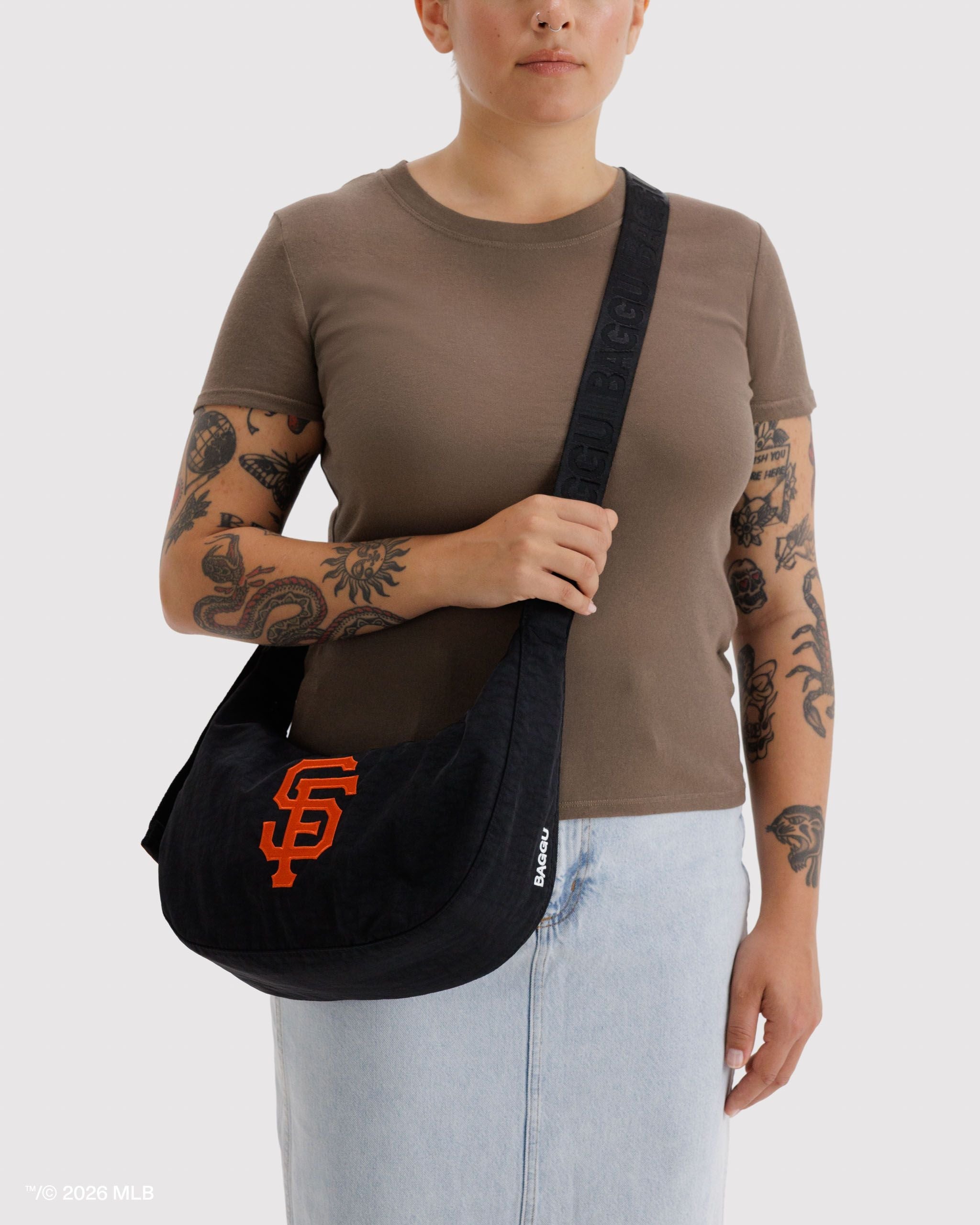Medium Nylon Crescent Bag in San Francisco GiantsTM