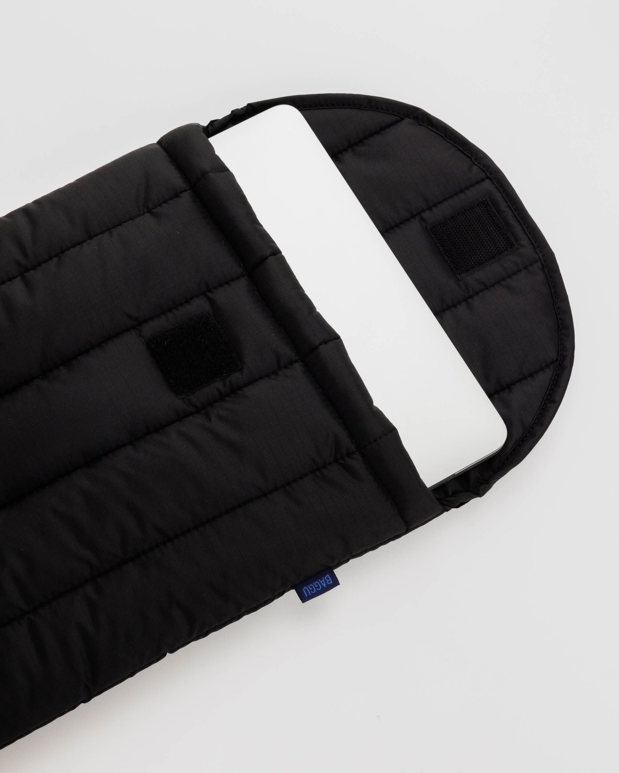 Puffy Laptop Sleeve 13 14 in Black - Soft Protective Storage