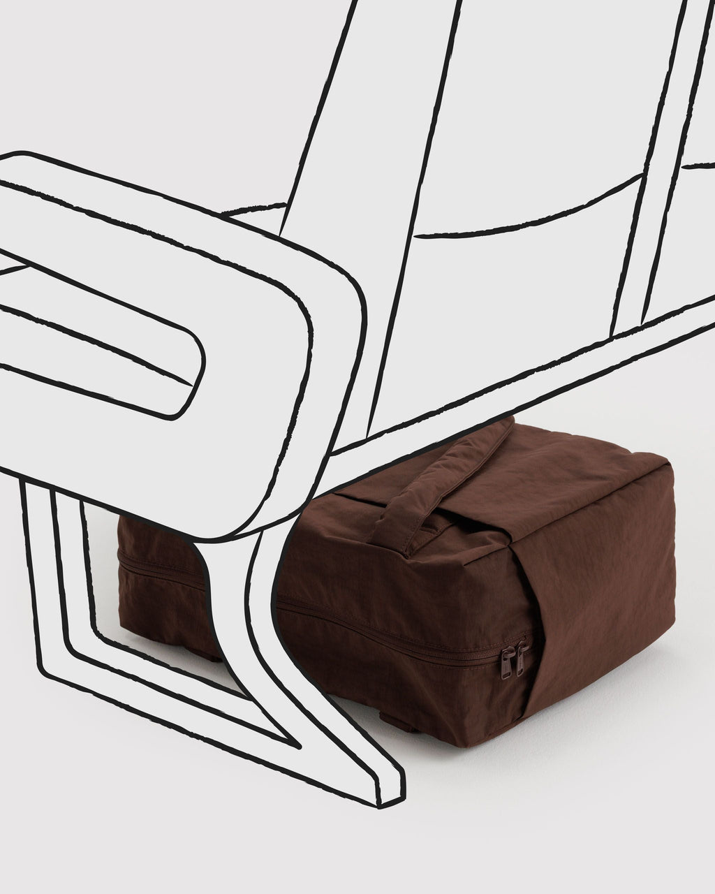 Small Cloud Carry-On in Coffee - Organized Travel Carry