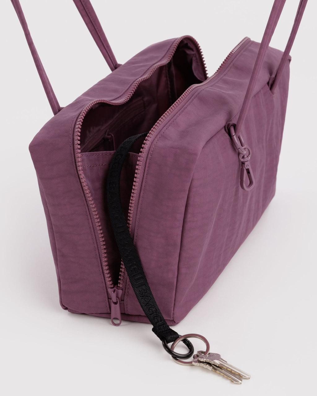 Nylon Bowler Bag in Wild Plum - Hands Free Everyday Carry