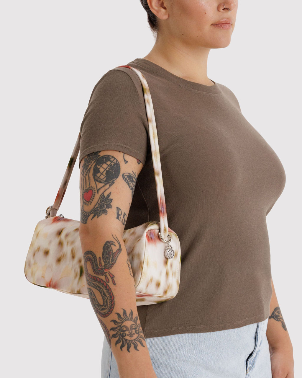 Nylon Loaf Bag in Abstract Floral - Hands Free Everyday Carry