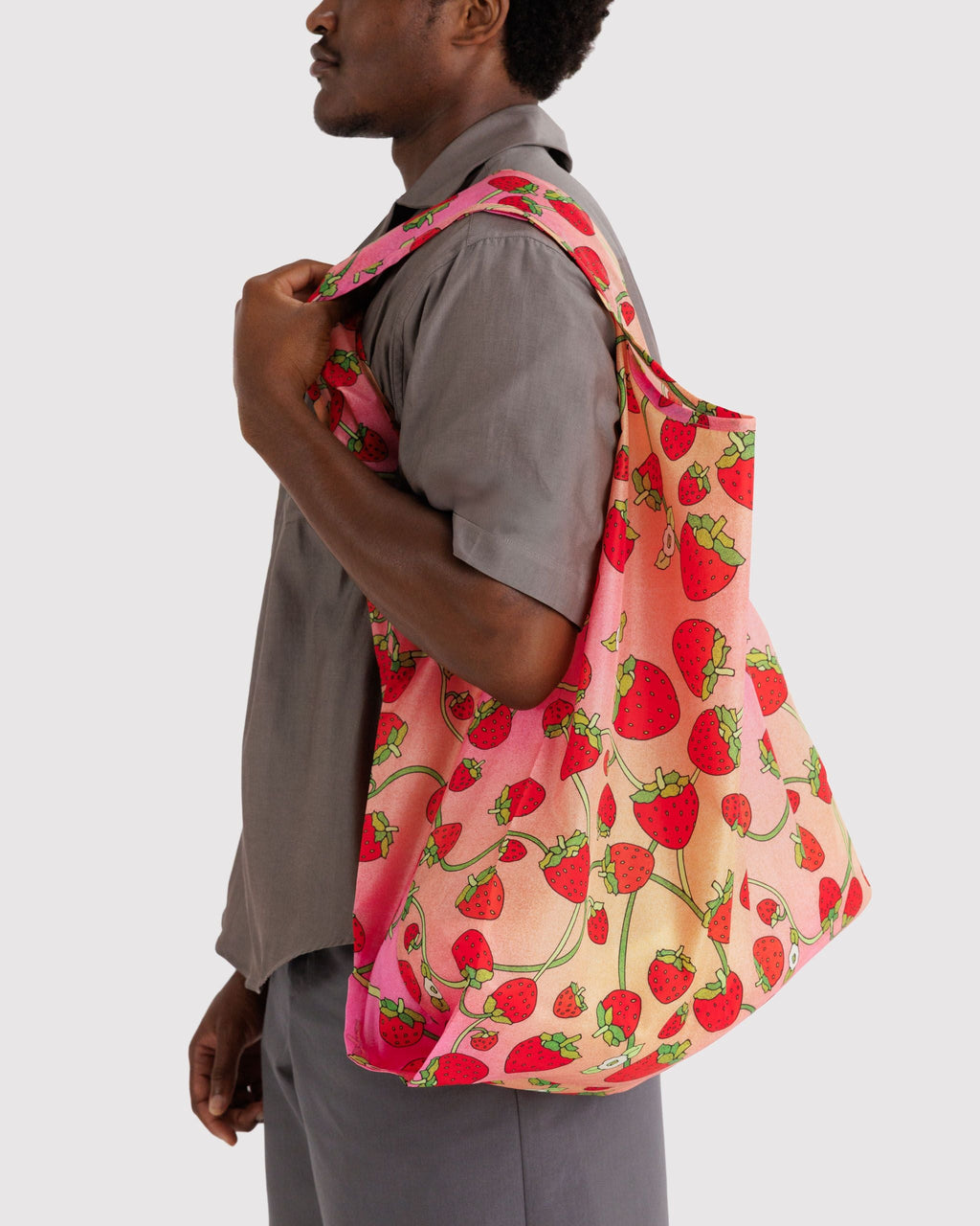 Big Baggu in Strawberry Blossom - Reusable Everyday Carry
