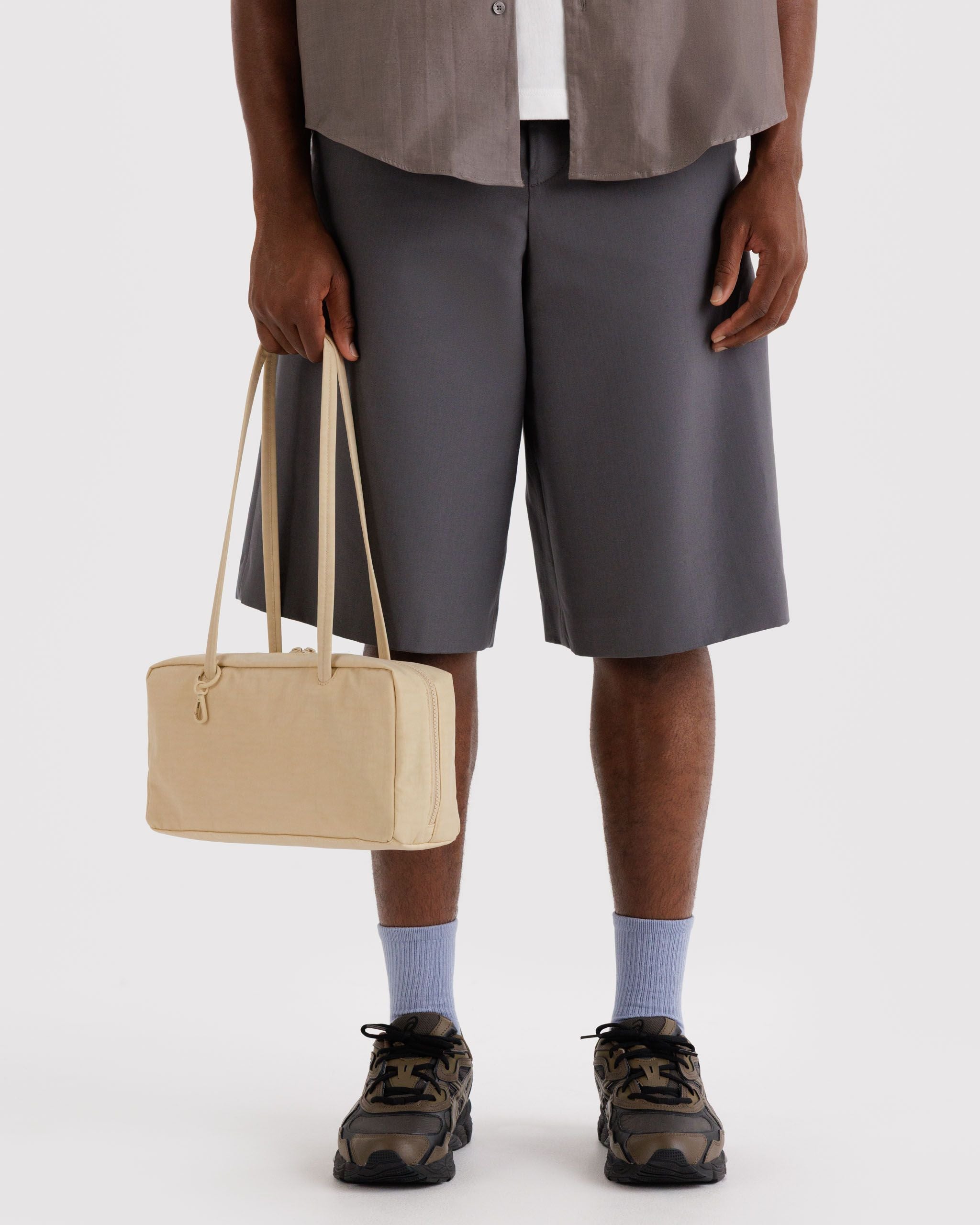 Nylon Bowler Bag in Custard - Hands Free Everyday Carry