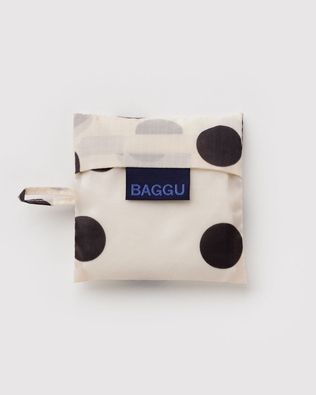 Baby Baggu in Cream and Black Polka Dot - Reusable Everyday Carry