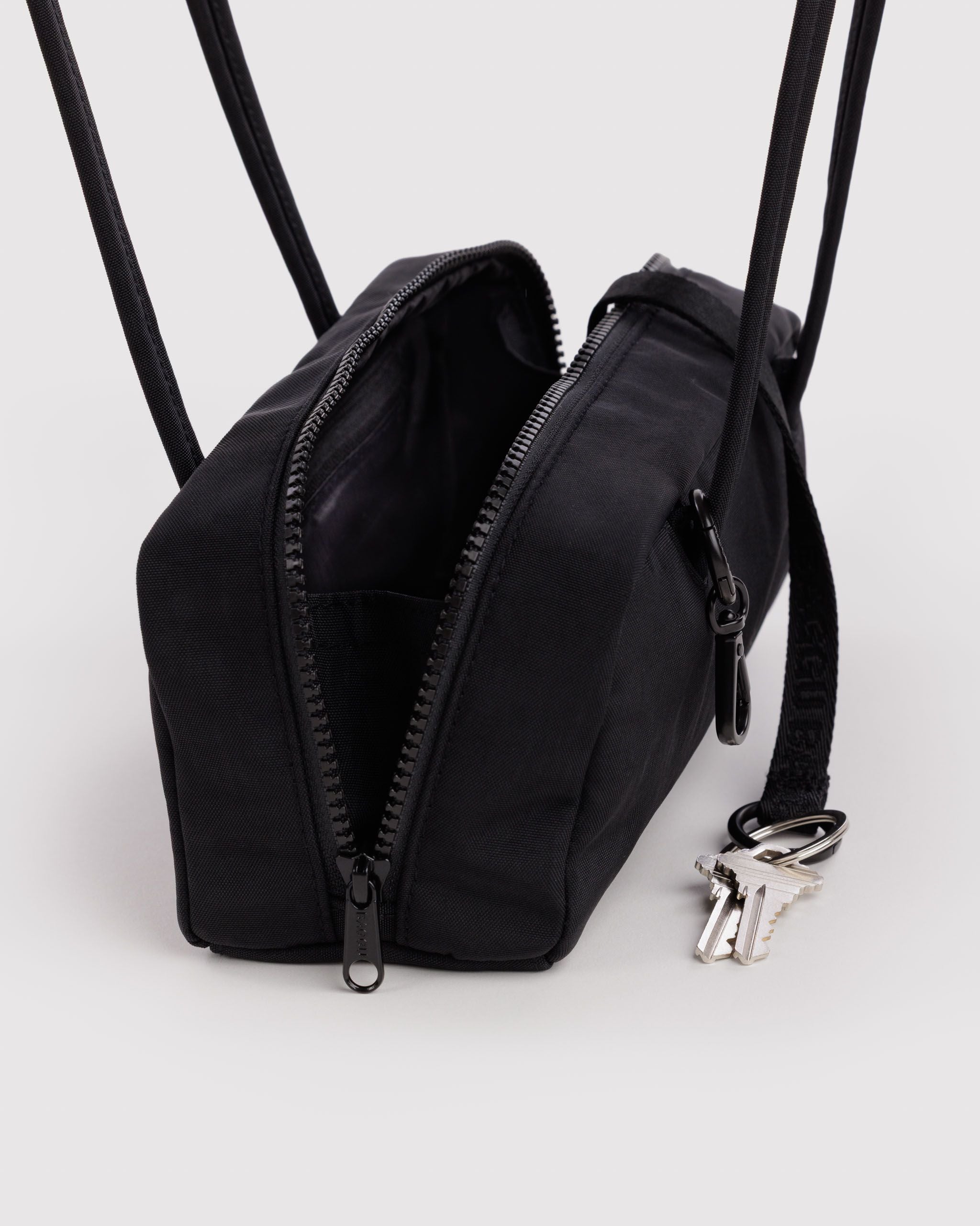 Small Nylon Bowler Bag in Black - Hands Free Everyday Carry
