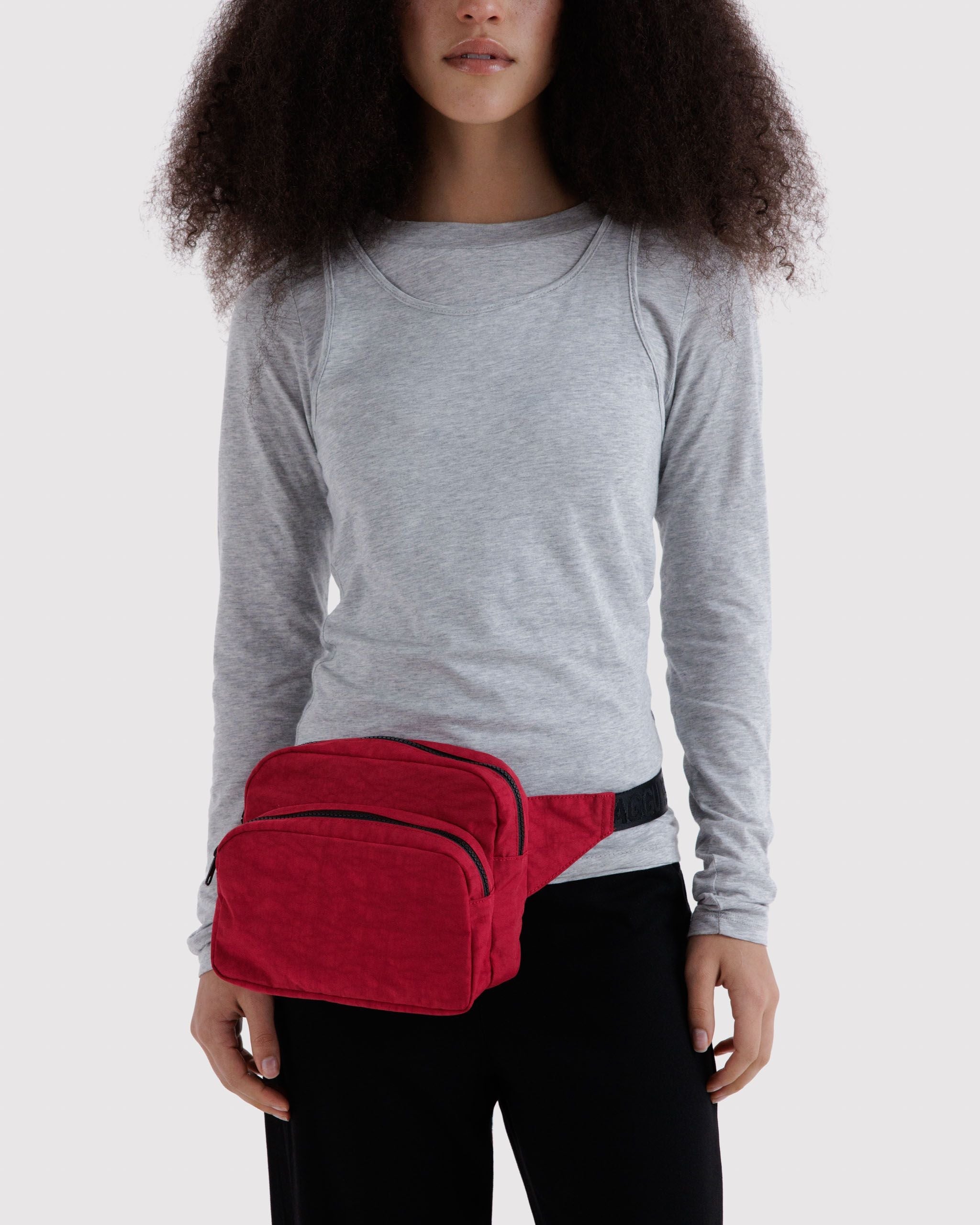Fanny Pack in Cherry - Compact Hands Free Carry