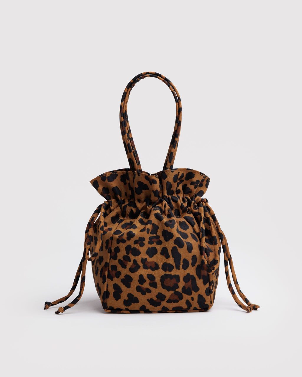 Nylon Drawstring Bag - Leopard