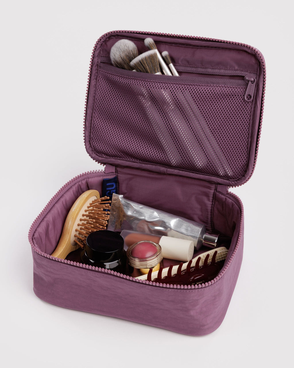 Small Cosmetic Case in Wild Plum - Easy Packing and Storage
