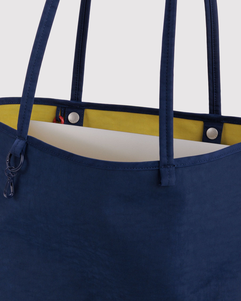 Medium Nylon Reversible Tote in Navy Mix - Roomy Everyday Carry