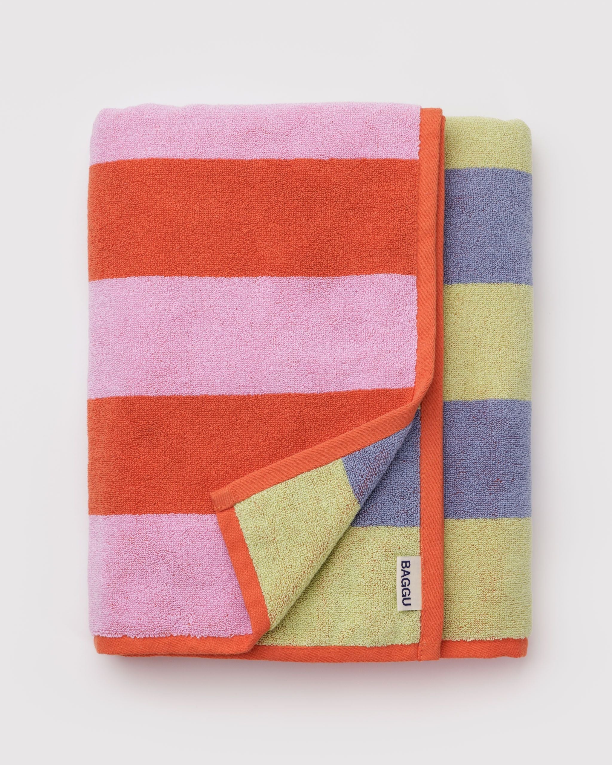 Bath Towel in Pool Stripe - Soft Everyday Essential