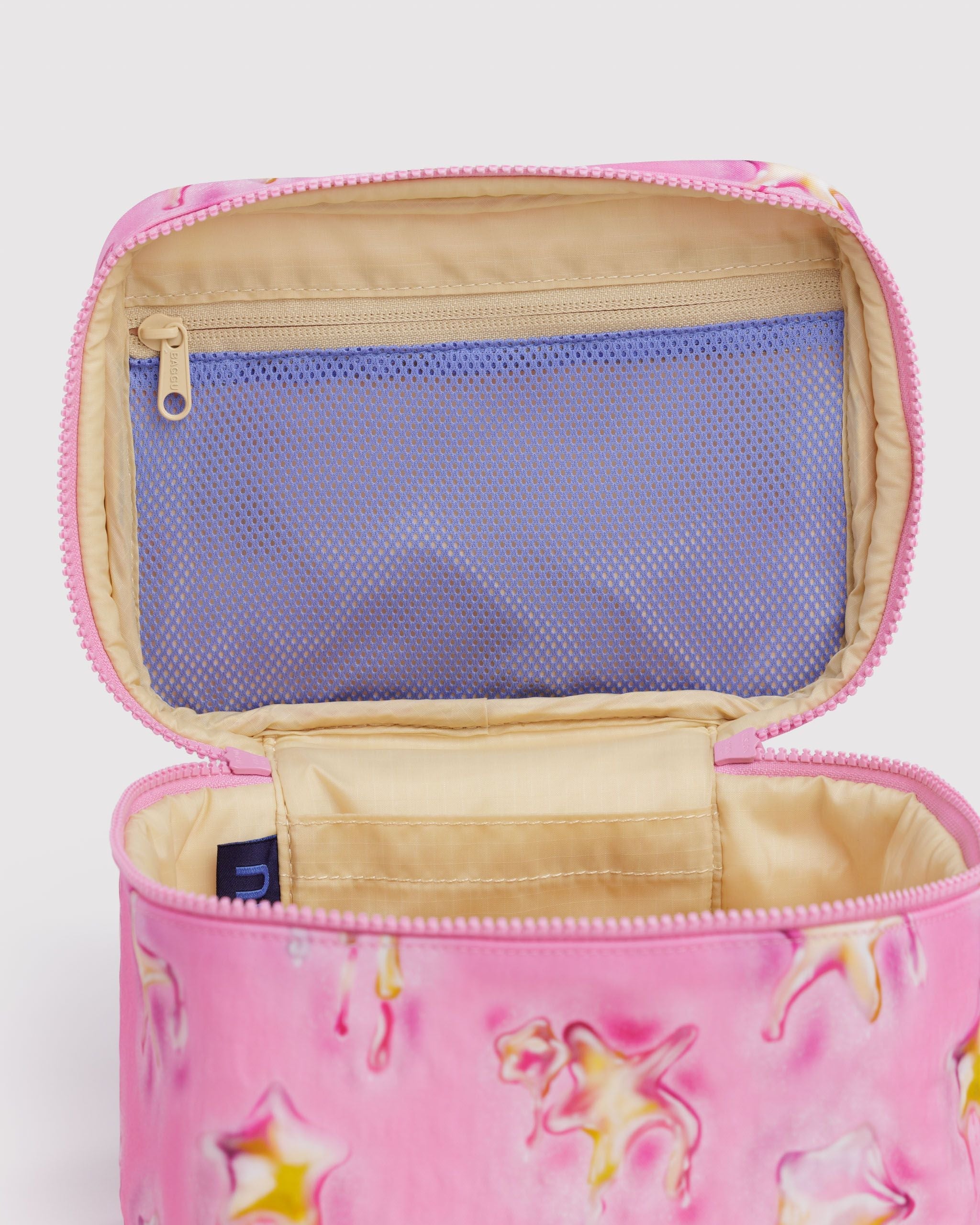 Large Cosmetic Case in Dancing Star - Easy Packing and Storage