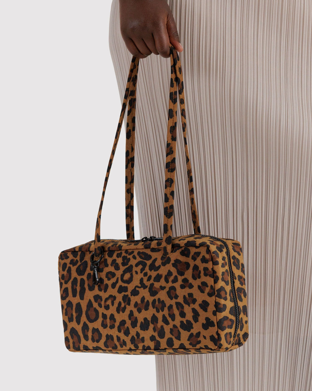 Nylon Bowler Bag in Leopard - Hands Free Everyday Carry