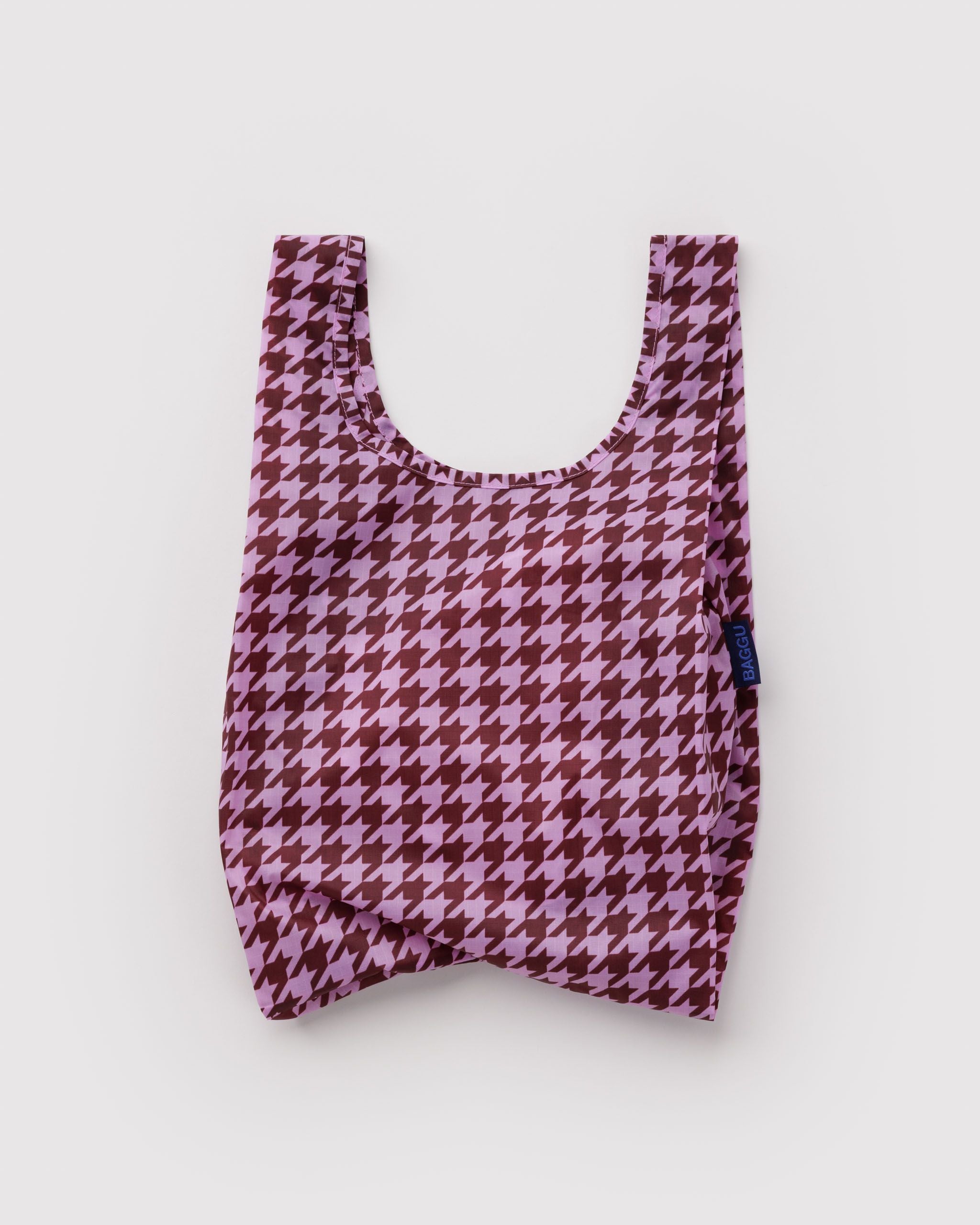 Baby Baggu - Pink Houndstooth