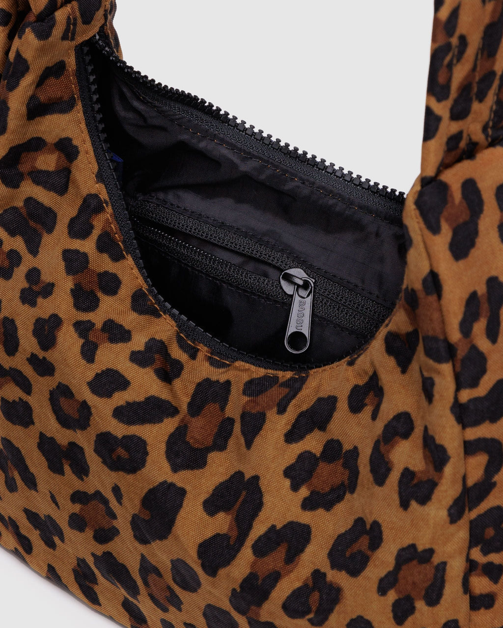 Mini Nylon Shoulder Bag in Leopard - Hands Free Everyday Carry