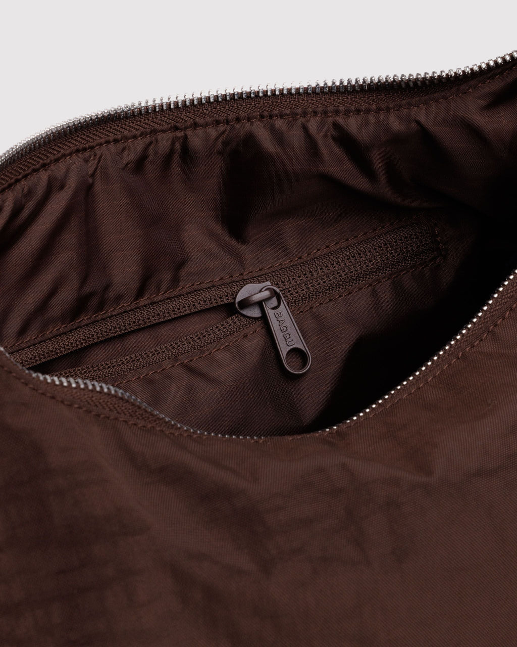 Nylon Meringue Bag in Coffee - Hands Free Everyday Carry