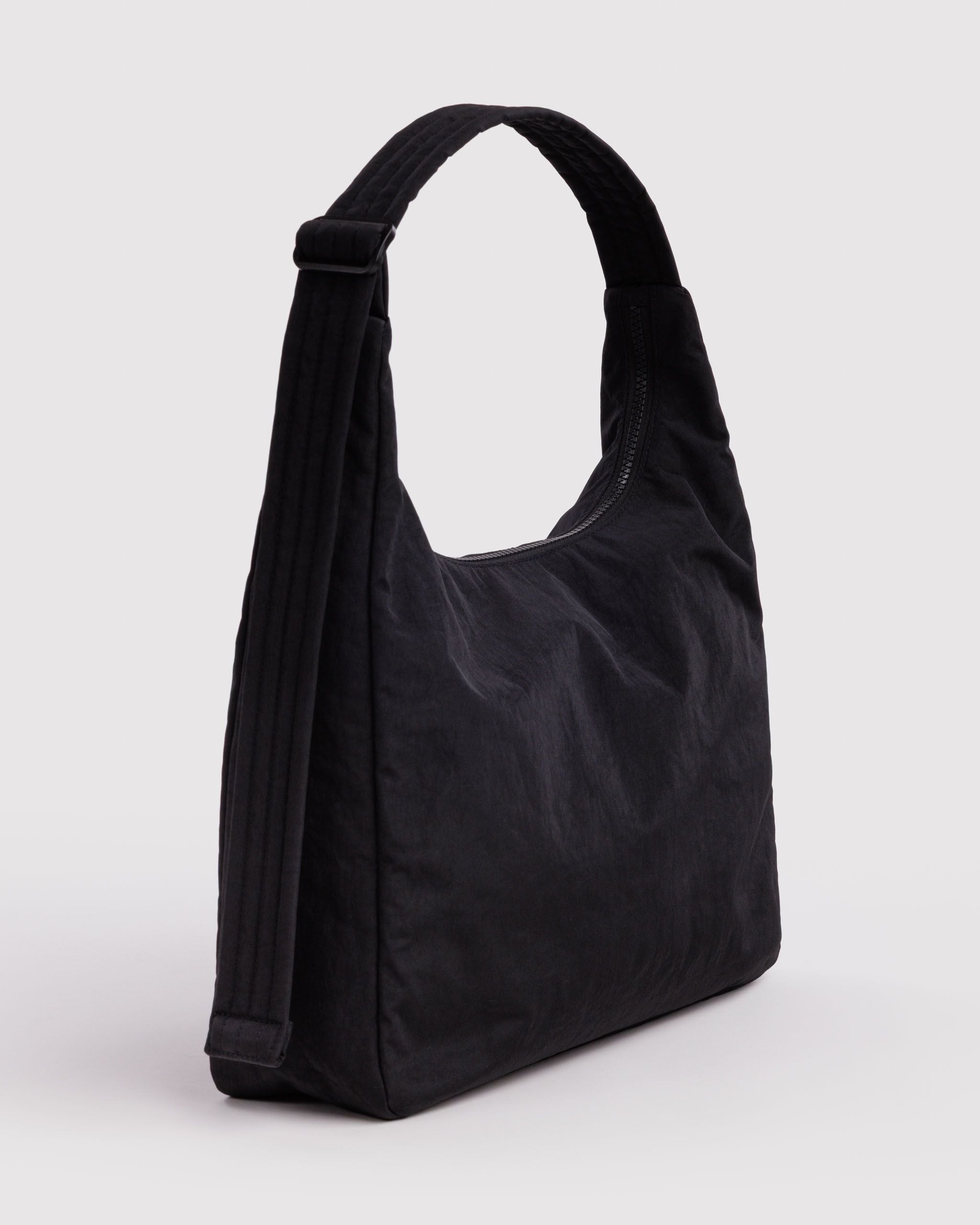 Nylon Shoulder Bag in Black - Hands Free Everyday Carry