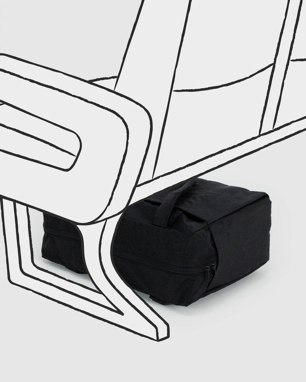 Small Cloud Carry-On in Black - Organized Travel Carry