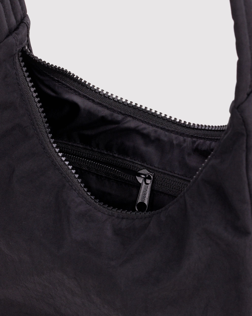 Mini Nylon Shoulder Bag in Black - Hands Free Everyday Carry