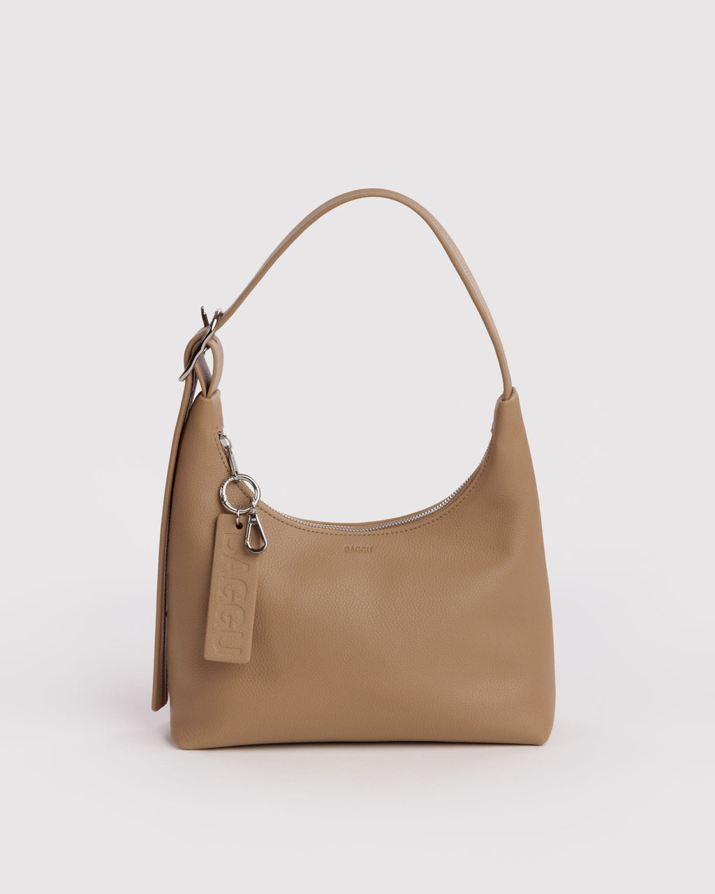 Mini Recycled Leather Shoulder Bag - Dune