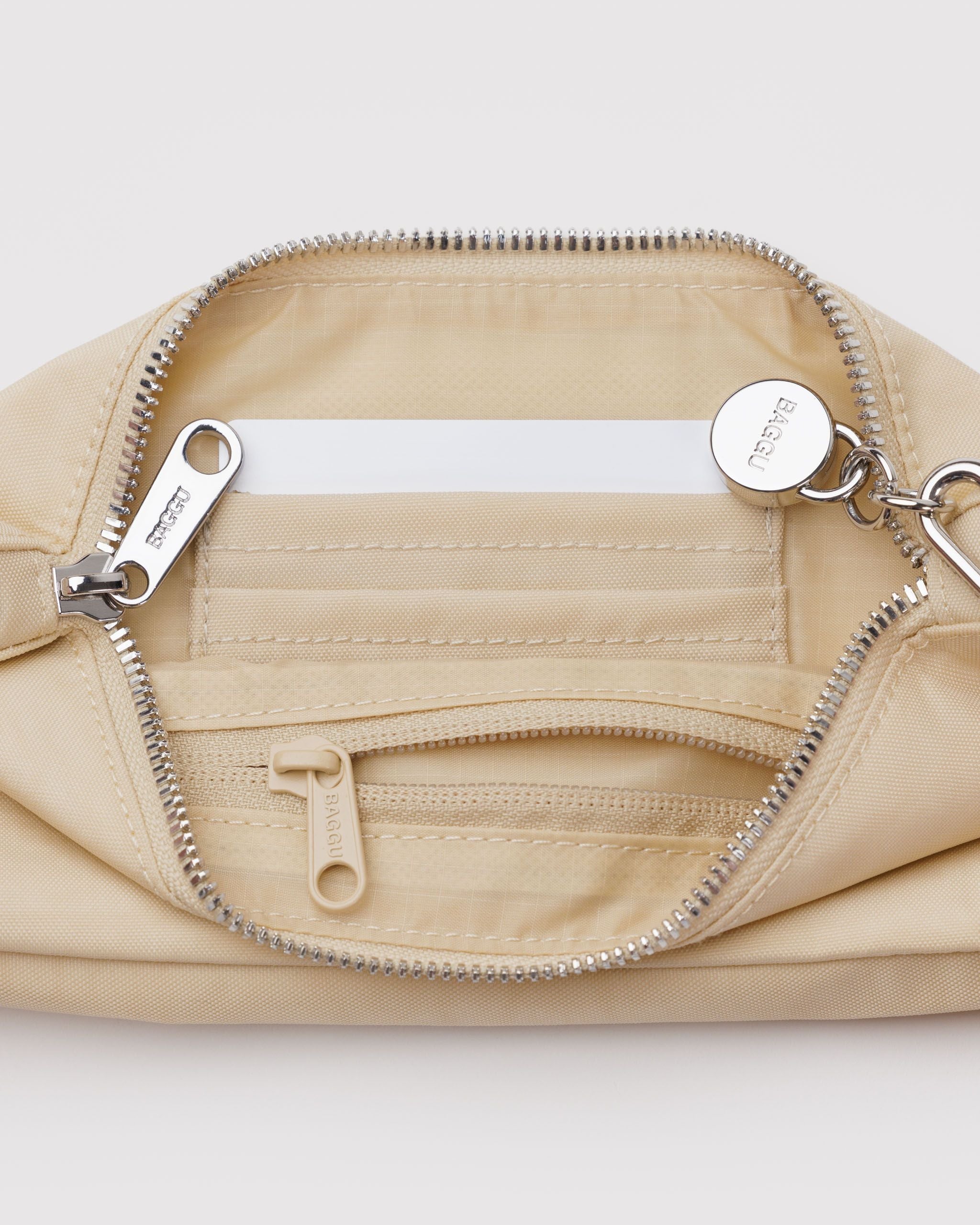 Nylon Pochette - Sale in Custard - Hands Free Everyday Carry