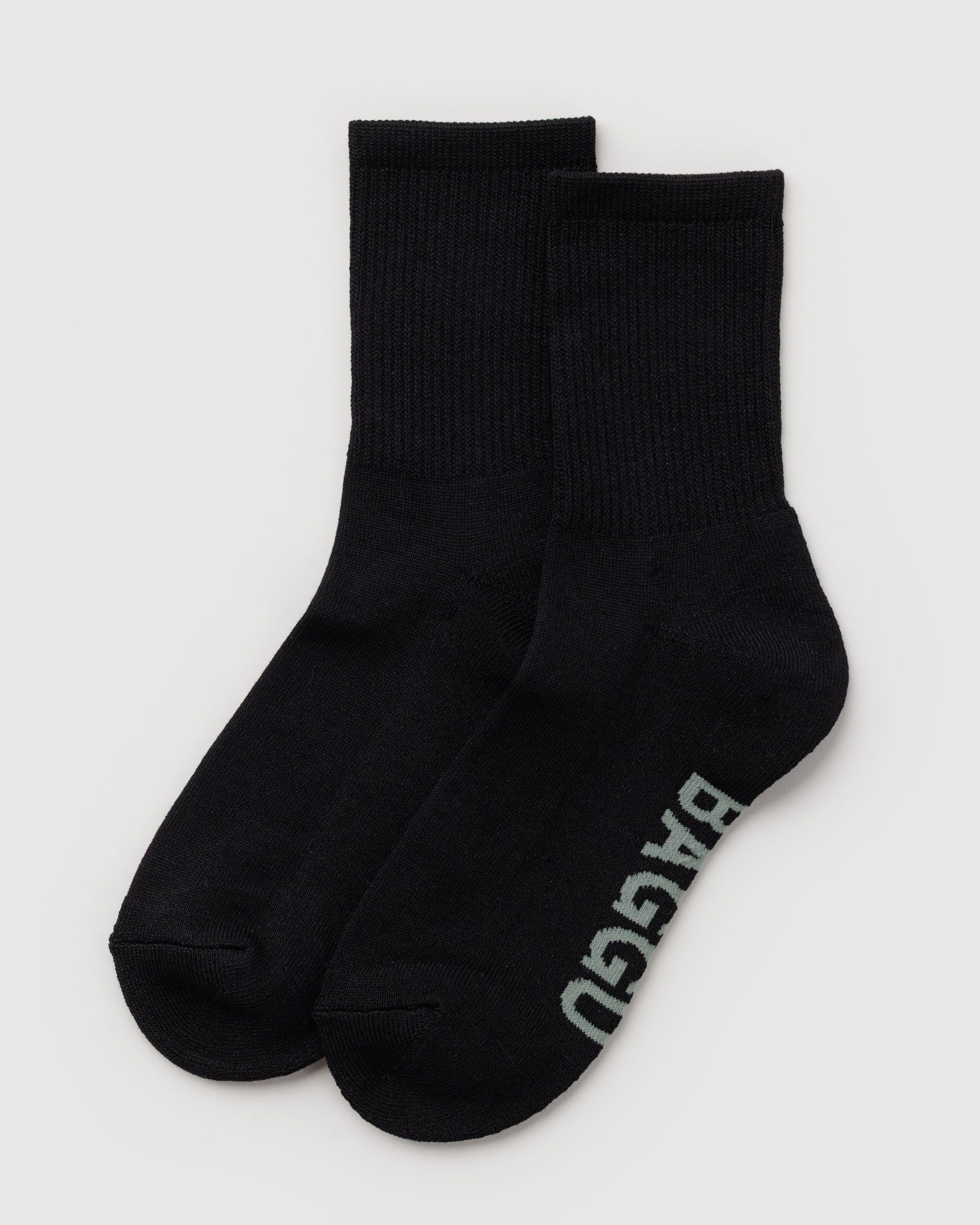 Ribbed Sock - Black
