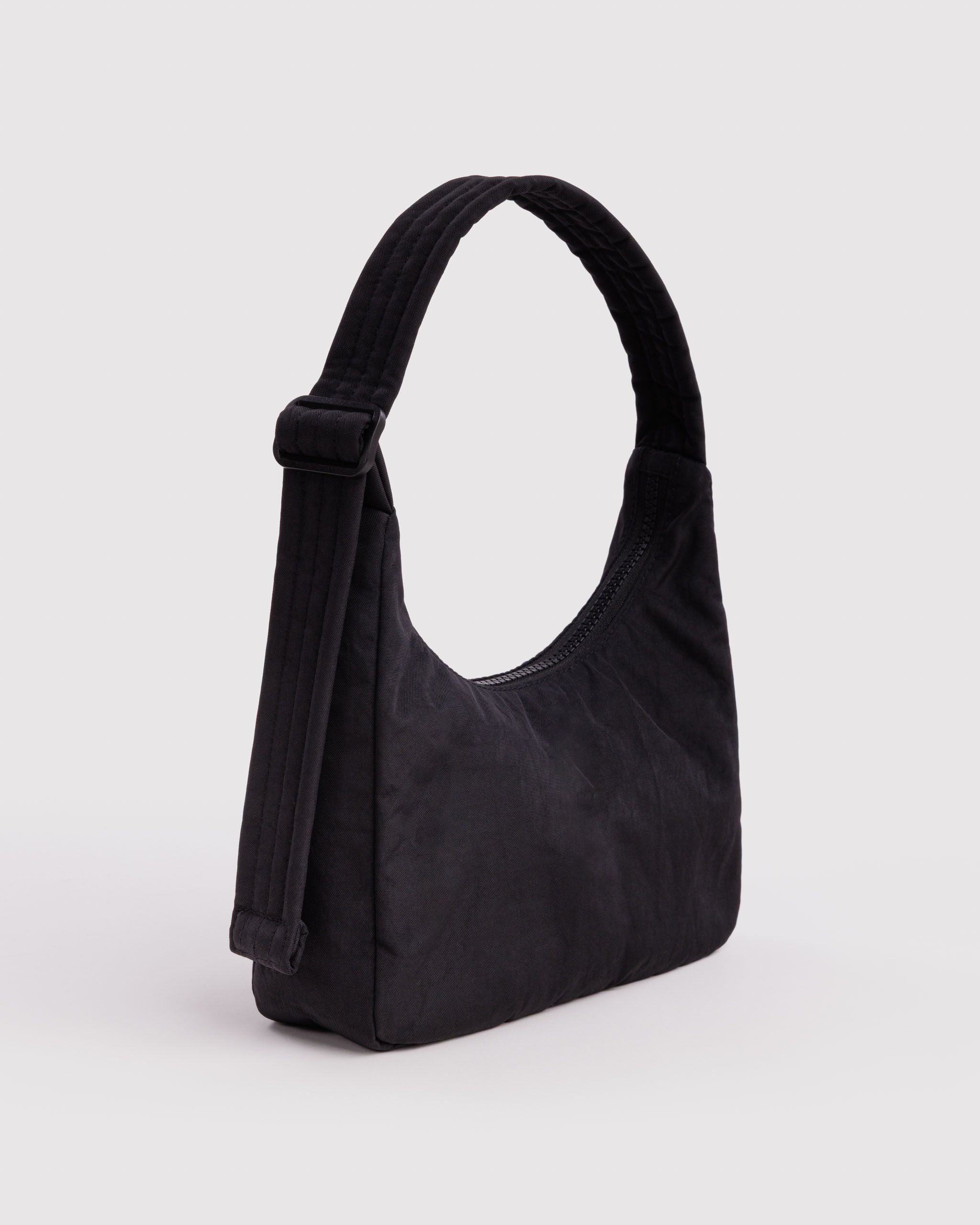Mini Nylon Shoulder Bag in Black - Hands Free Everyday Carry