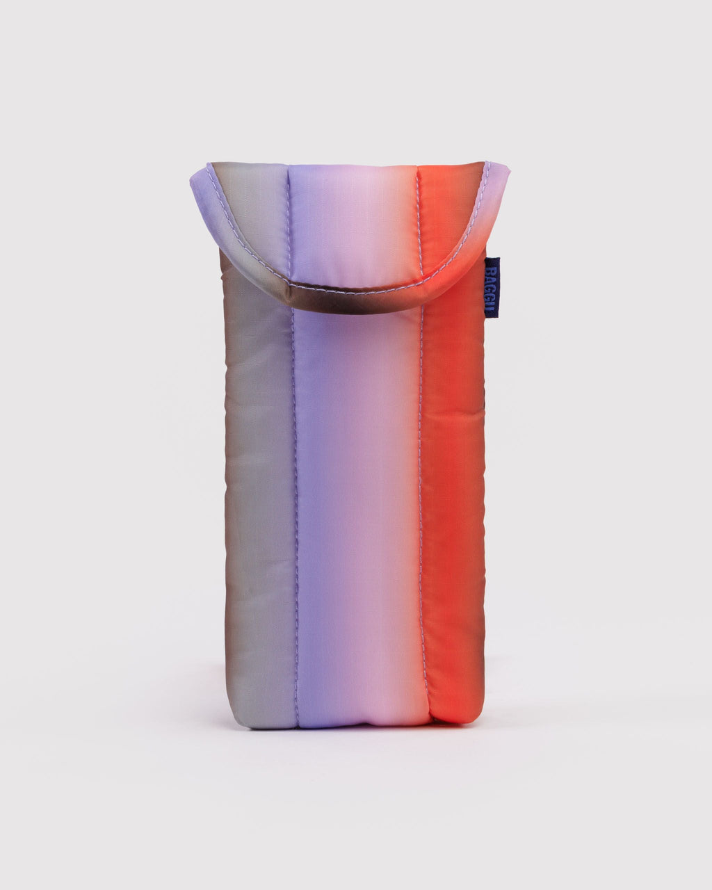 Puffy Glasses Sleeve - Gradient Stripe Poppy & Lilac