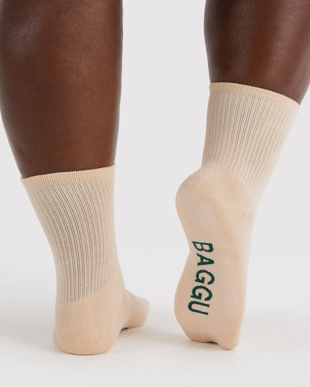 Ribbed Sock in Ecru - Comfortable Everyday Style