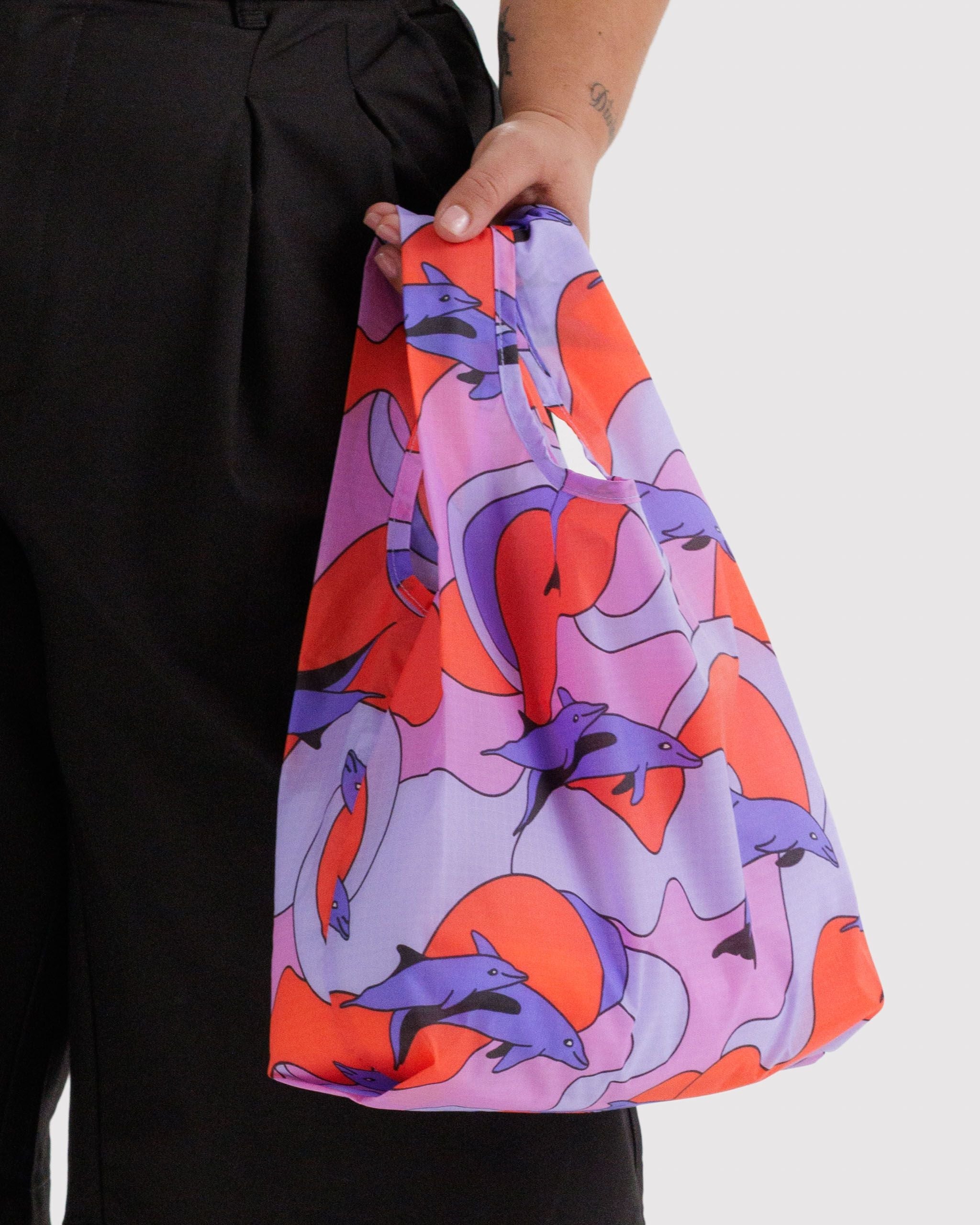 Baby Baggu in Dolphins - Reusable Everyday Carry