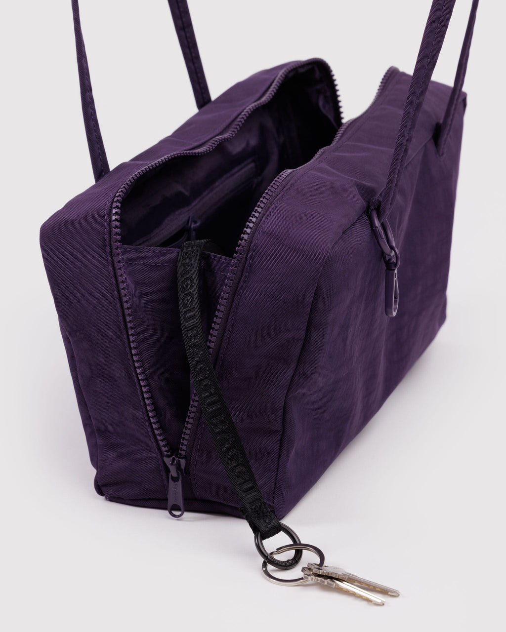 Nylon Bowler Bag in Fig - Hands Free Everyday Carry
