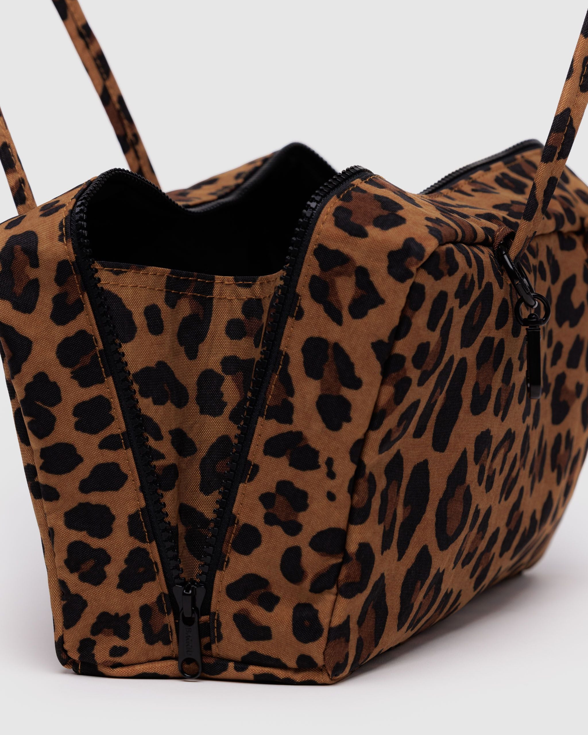 Nylon Bowler Bag in Leopard - Hands Free Everyday Carry