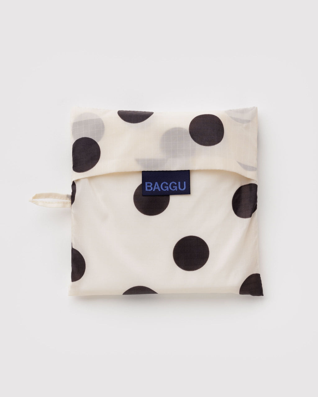 Big Baggu in Cream and Black Polka Dot - Reusable Everyday Carry