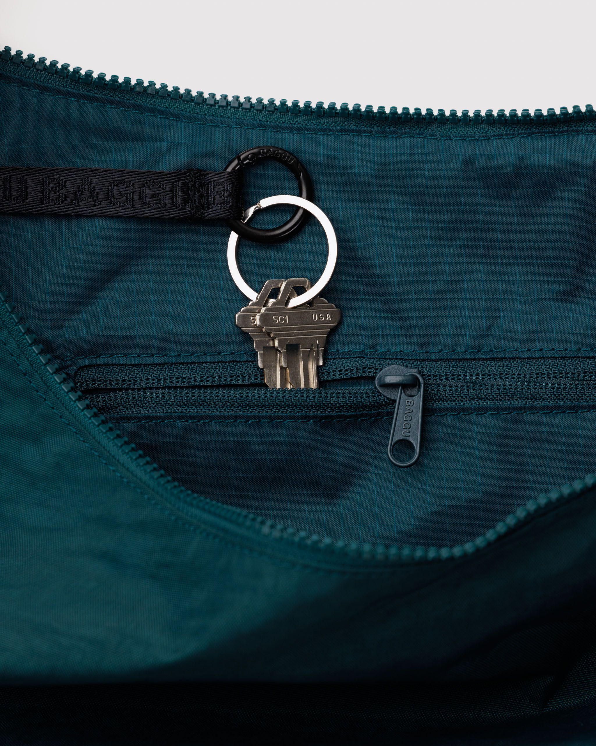 Large Nylon Crescent Bag in Deep Sea - Hands Free Everyday Carry