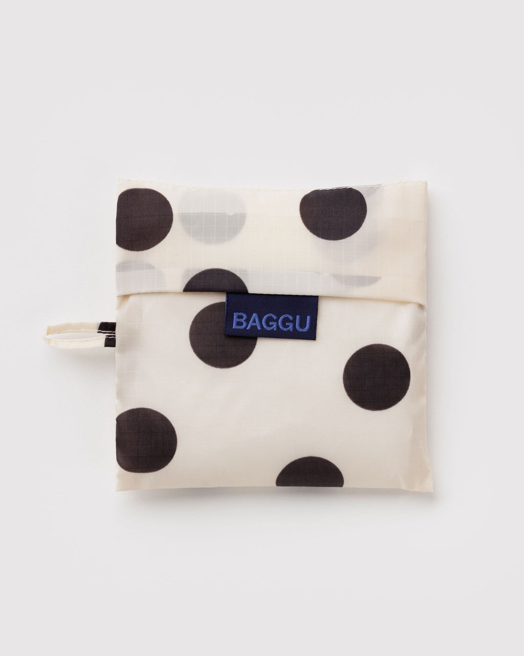 Standard Baggu in Cream and Black Polka Dot - Reusable Everyday Carry