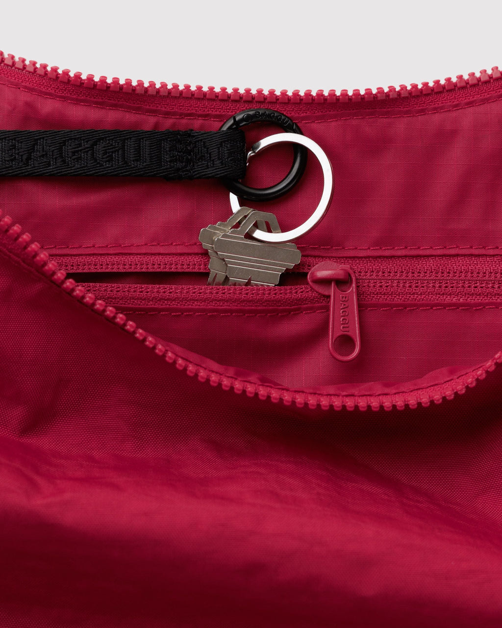 Medium Nylon Crescent Bag in Cherry - Hands Free Everyday Carry
