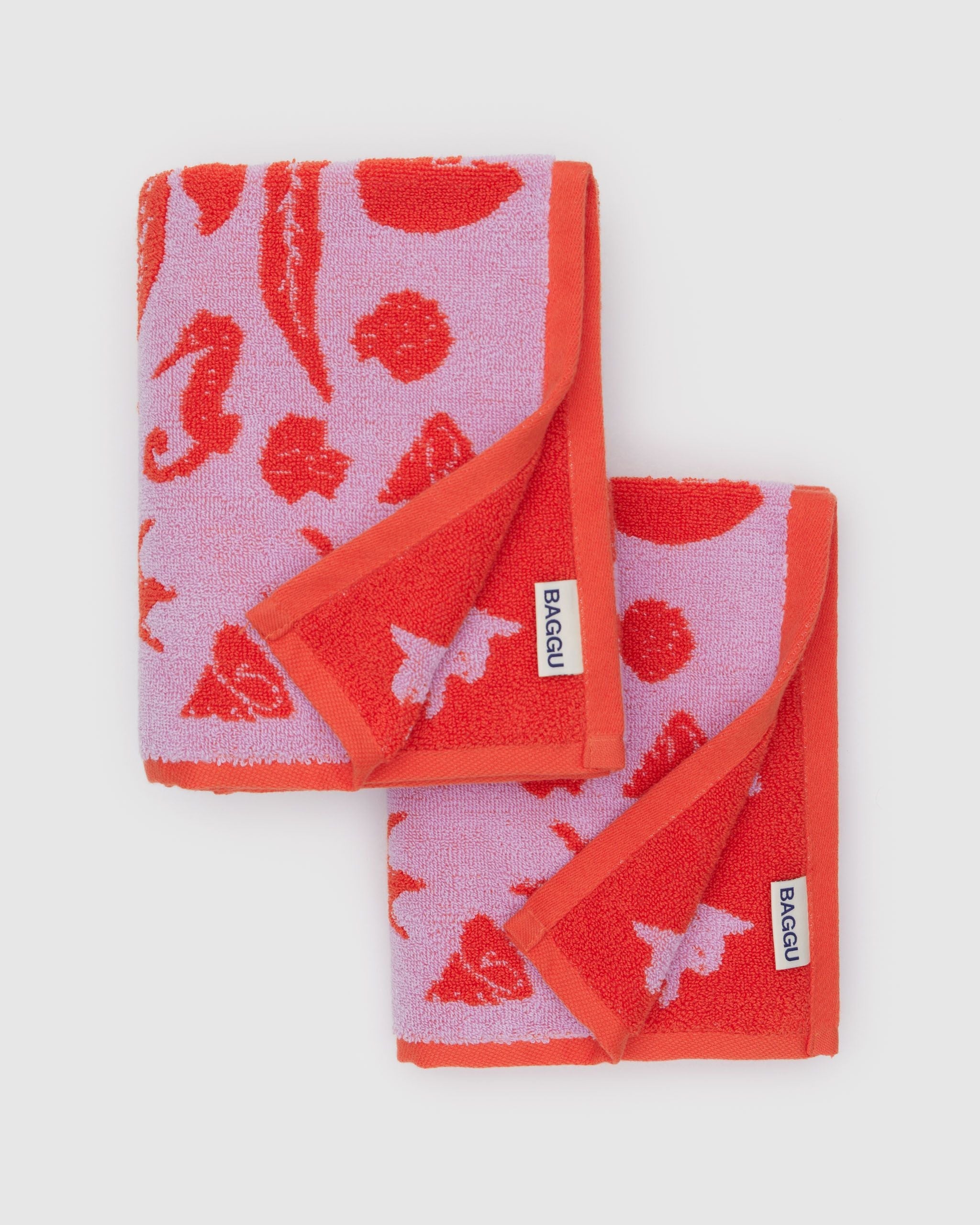 Hand Towel Set of 2 in Sea Shells - Soft Everyday Essential
