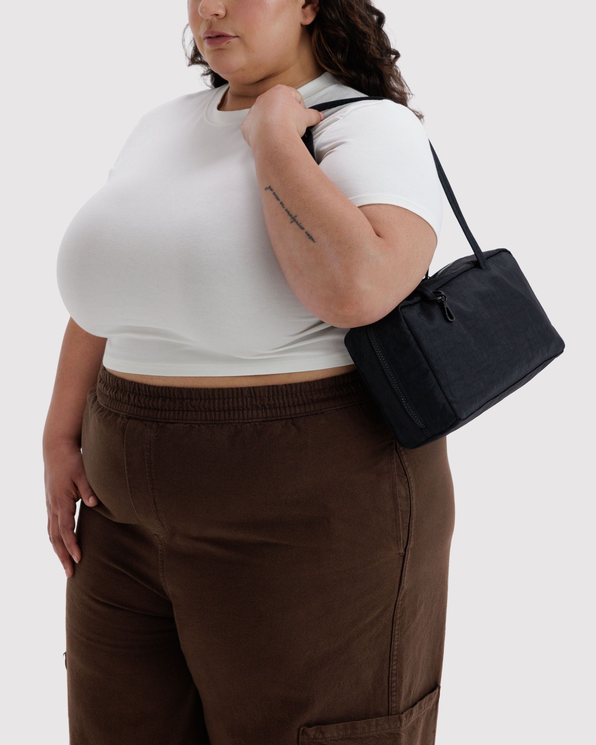 Nylon Bowler Bag in Black - Hands Free Everyday Carry